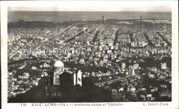 Barcelona Cataluna Vista panoramica desde el Tibidabo