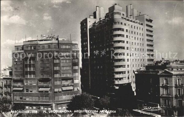 Barcelona Cataluna Pl Urquinaona Arquitectura Moderna