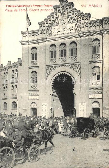 Madrid Spain Plaza de Toros Puerta Principal Stierka