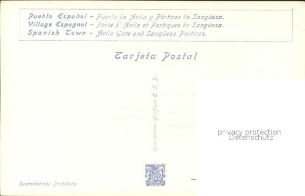 Barcelona Cataluna Exposicion Internacional 1929 Pueblo Es – Bild 2