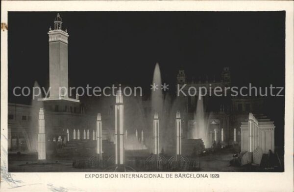 Barcelona Cataluna Exposicion Internacional 1929 Plaza del
