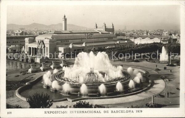 Barcelona Cataluna Exposicion Internacional 1929 Fuente Mo