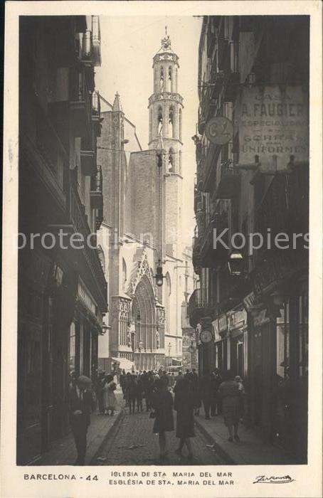 Barcelona Cataluna Iglesia de Santa Maria del Mar