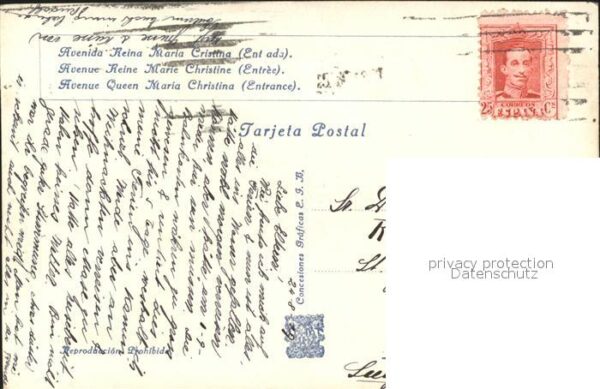 Barcelona Cataluna Exposicion Internacional 1929 Avenida R – Bild 2