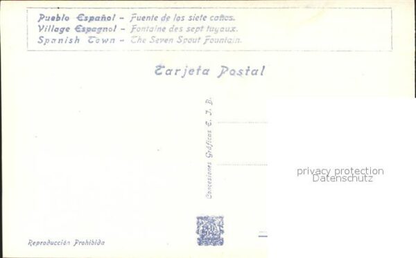 Barcelona Cataluna Exposicion Internacional 1929 Pueblo Es – Bild 2