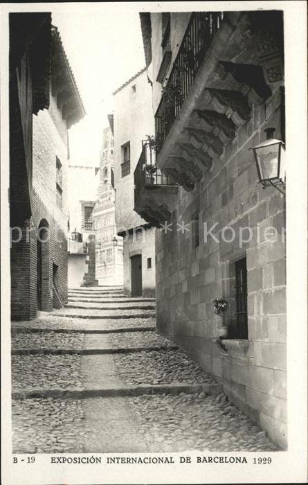 Barcelona Cataluna Exposicion Internacional 1929 Pueblo Es
