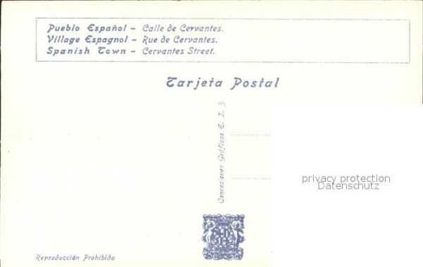 Barcelona Cataluna Exposicion Internacional 1929 Pueblo Es – Bild 2