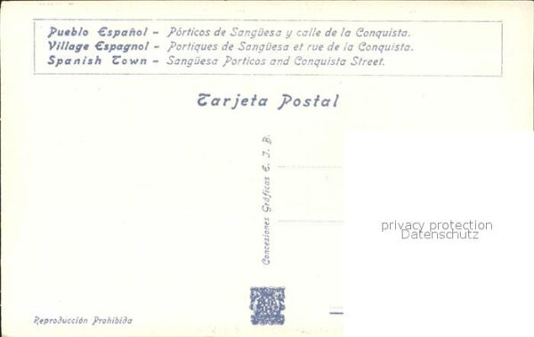 Barcelona Cataluna Exposicion Internacional 1929 Pueblo Es – Bild 2