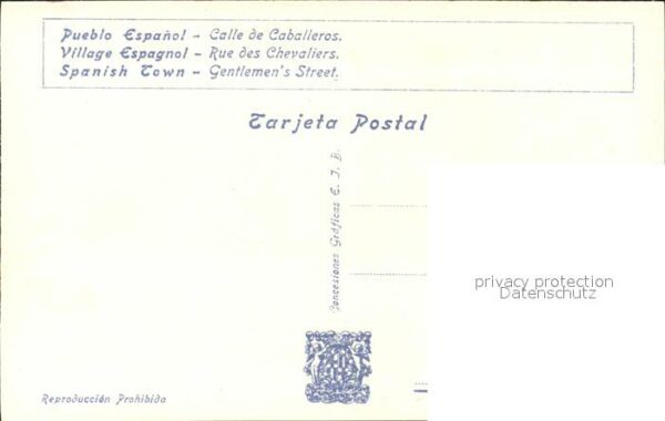 Barcelona Cataluna Exposicion Internacional 1929 Pueblo Es – Bild 2