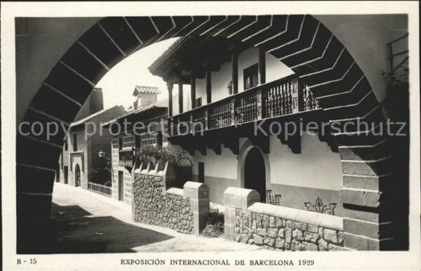 Barcelona Cataluna Exposicion Internacional 1929 Pueblo Es