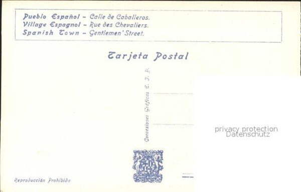 Barcelona Cataluna Exposicion Internacional 1929 Pueblo Es – Bild 2