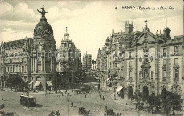 Madrid Spain Entrada de la Gran Via