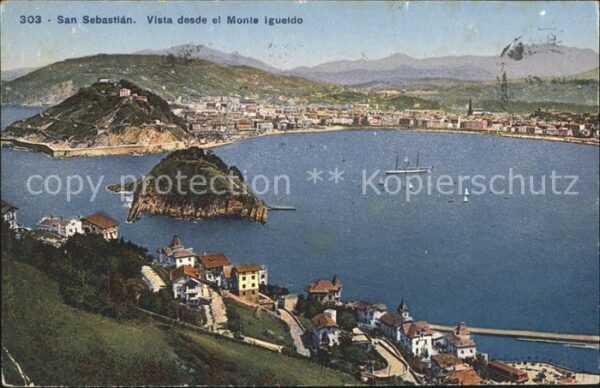 San Sebastian  Pais Vasco ES Vista desde el Monte Igueldo