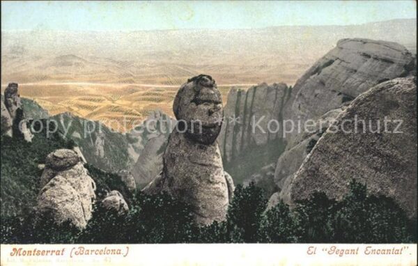 Montserrat Kloster El Gegant Encantal Felsen