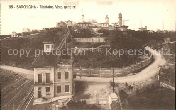 Barcelona Cataluna Monte Tibidabo vista general