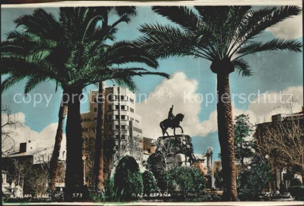 Palma de Mallorca Plaza Espana Monumento Reiterstandbild
