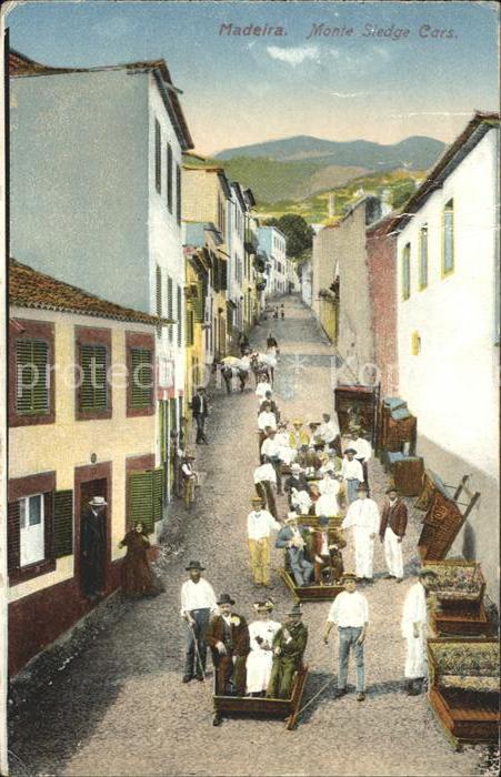Madeira Portugal Monte Sledge Cars