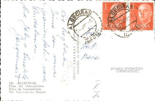 Algeciras Andalucia Plaza del Generalisimo Monumento – Bild 2