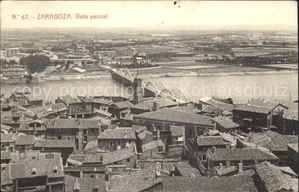 Zaragoza Saragossa Espana Vista parcial