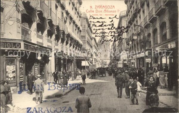 Zaragoza Saragossa Espana Calle Don Alfonso I