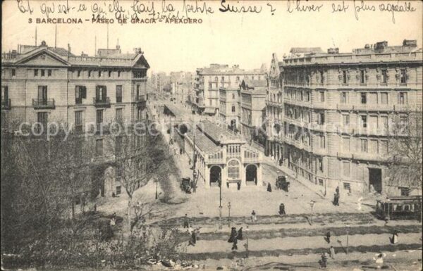 Barcelona Cataluna Paseo de Gracia Apeadero