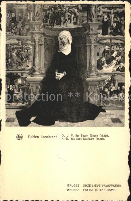 Kuenstlerkarte Adrien Isenbrant Onze-Lieve-Vrouwkerk d