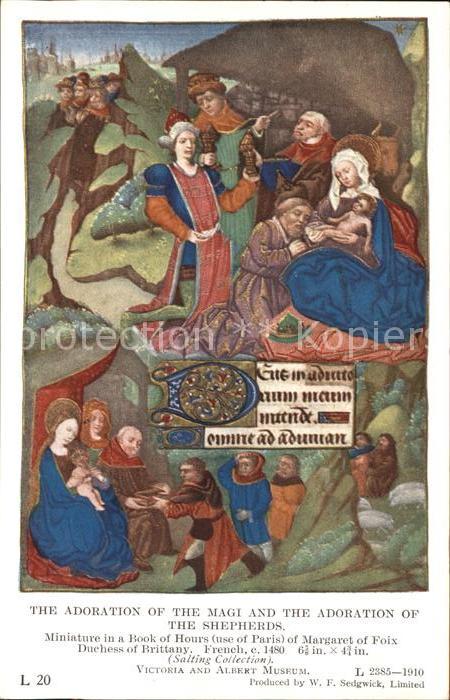 Kuenstlerkarte Margaret of Foix The Adoration of the M