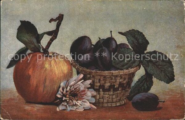 Obst Pflaumen Apfel Blume