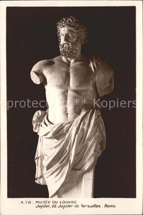 Skulpturen Jupiter de Versailles Musee du Louvre