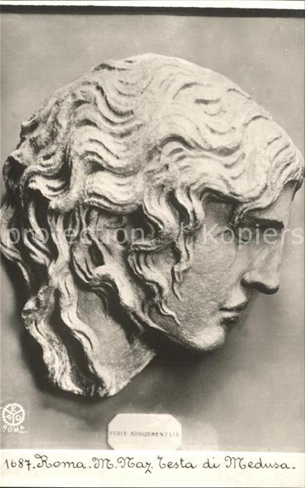 Bildhauerei Steinmetz Testa di Medusa Roma Museo Nazionale