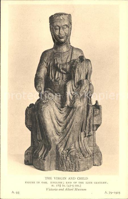 Skulpturen The Virgin and Child Oak Victoria and A
