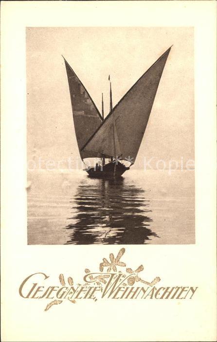 Segelboote Weihnachten