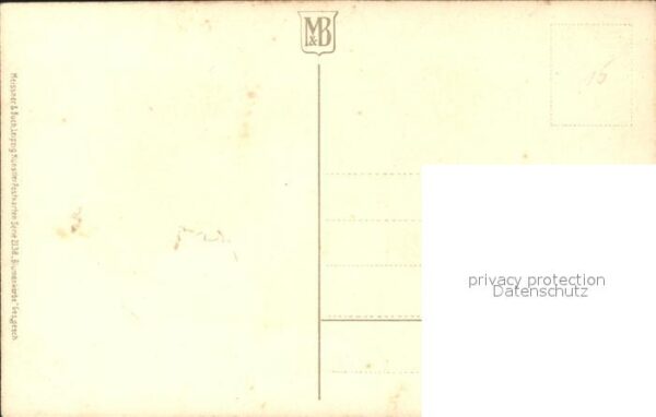 Kuenstlerkarte Ankermann Dahlien Litho – Bild 2