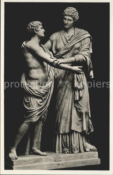 Skulpturen Electra ed Oreste Roma Museo Nazionale