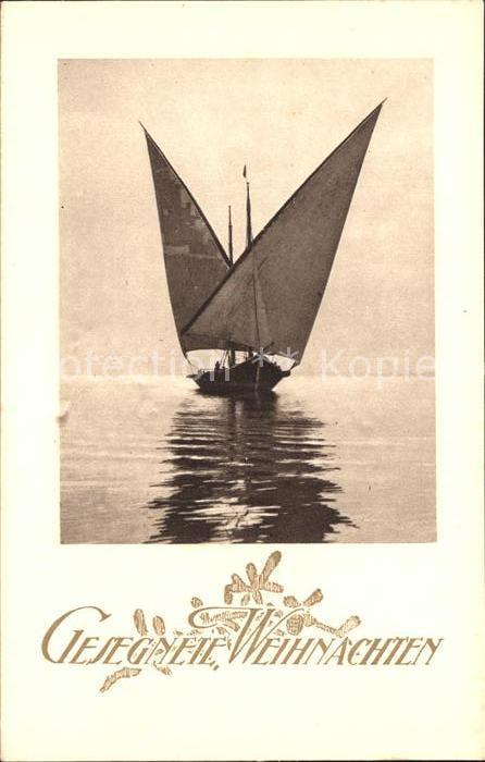 Verlag GJG Nr. 319 Segelboot Weihnachten