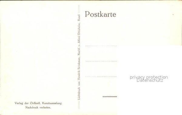 Kuenstlerkarte Hans Lendorff Wasserträgerin – Bild 2