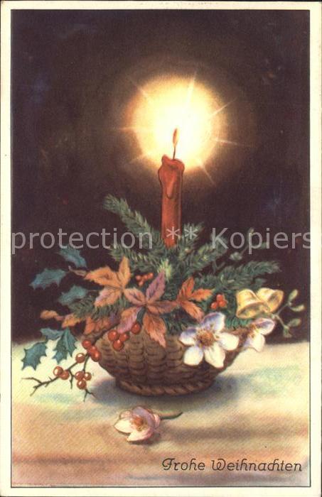 Weihnachten Kerze Schneerose Christrose Glocken