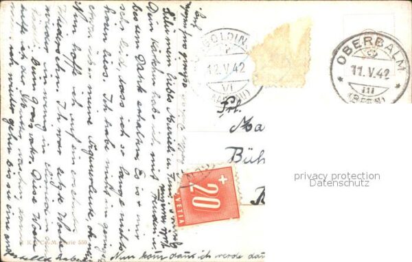Kuenstlerkarte B. Schmitz Vögel – Bild 2