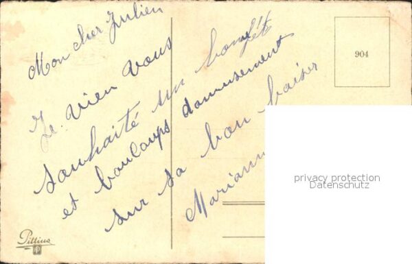 Rosen Bonne fete Litho – Bild 2