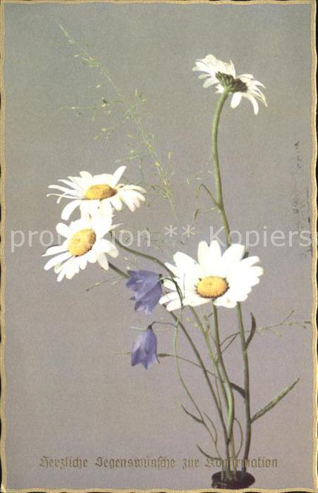 Konfirmation Margeriten Glockenblumen