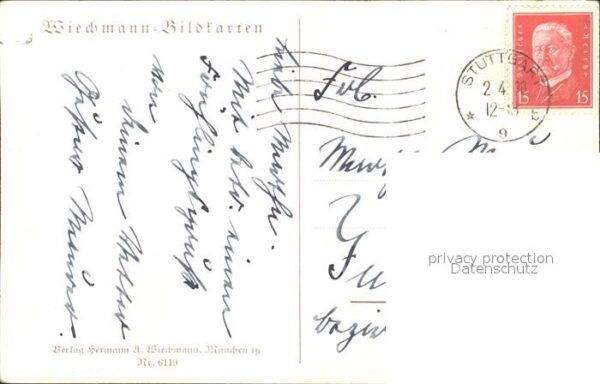 Schiestl M. Vorfrühling Wiechmann-Bildkarte Nr. 611 – Bild 2