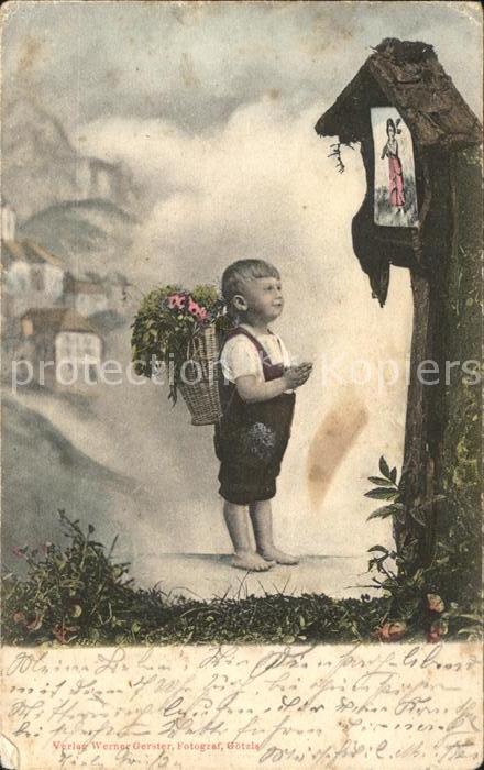 Kinder Child Enfants Kind Gebet Wegkreuz Marterl