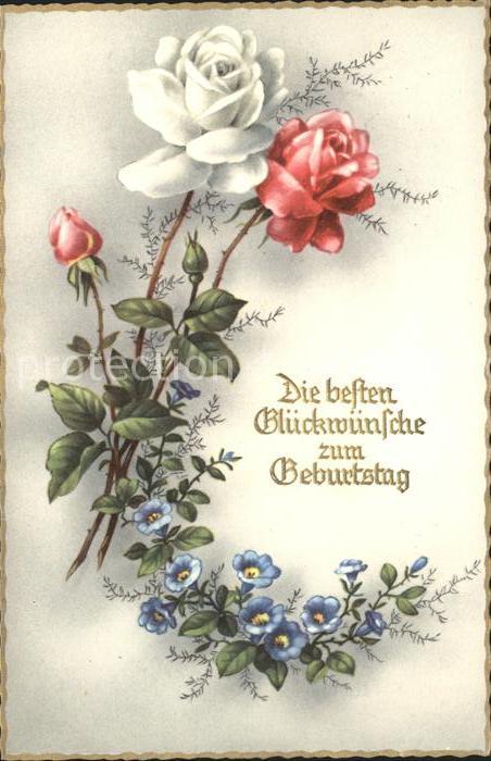 Geburtstag Rosen Vergissmeinnicht