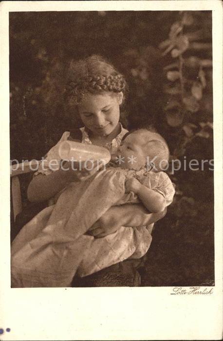 Foto Herrlich Lotte Das Jüngste Serie 37 Kind Baby Milchfla