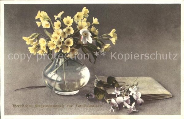 Konfirmation Glückwunsch Schlüsselblumen