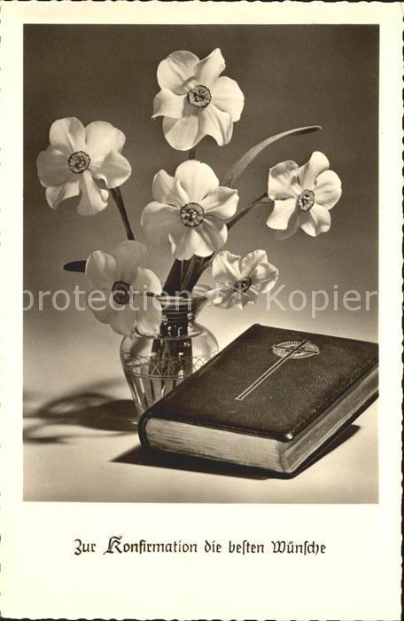 Foto Amag Nr. 71922 Konfirmation Bibel Dichternarziss