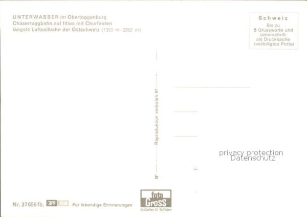 Seilbahn Chäserrugg Unterwasser Obertoggenburg C – Bild 2