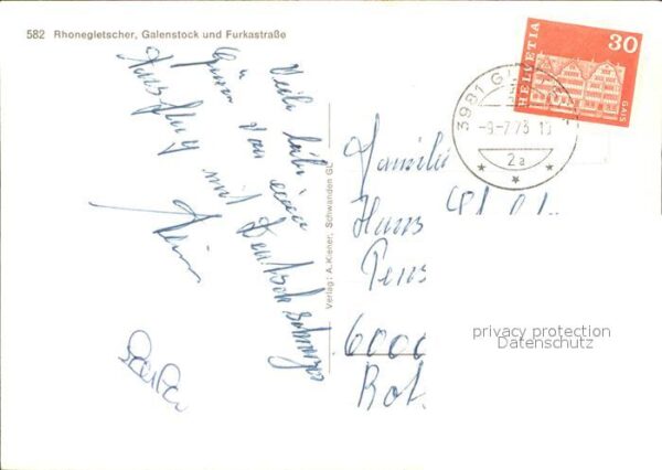 Gletscher Rhonegletscher Galenstock Furkastrasse – Bild 2