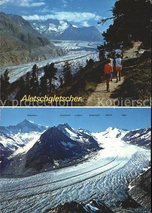 Gletscher Aletschgletscher Jungfrau Mönch