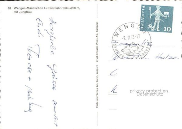 Seilbahn Wengen-Männlichen Jungfrau – Bild 2